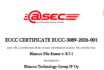 Our First EUCC Certificate
